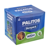 Palitos de Dente Bompack Embalados Individualmente Caixa 2000 Unidades