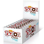 BATON BASTÃO RECHEADO LEITE CREME CAIXA C/ 30UN