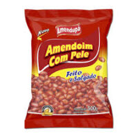 AMENDOIM FRITO C PELE SALG CROC CROC 400G