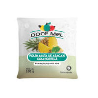 POLPA ABACAXI C/ HORTELÃ 100G DOCE MEL