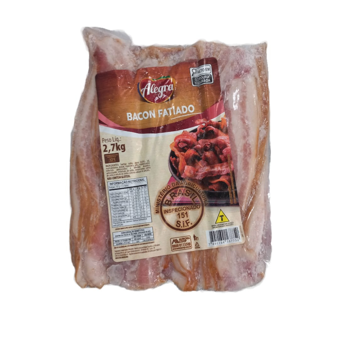 BACON FATIADO ALEGRA 2,7KG