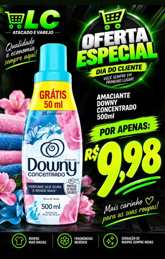 Dia do Cliente – Amaciante Downy 500ml